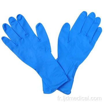 Gants en nitrile non médicaux sans poudre bleue en gros